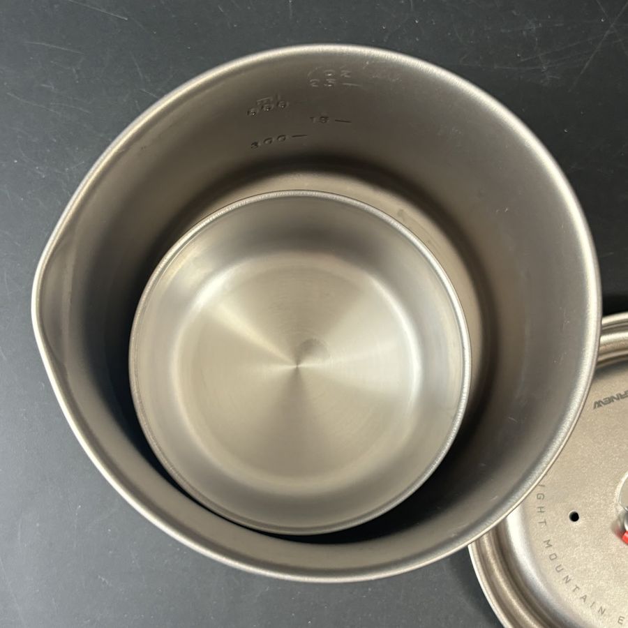 Ti Mug pot 900のスタッキング検証