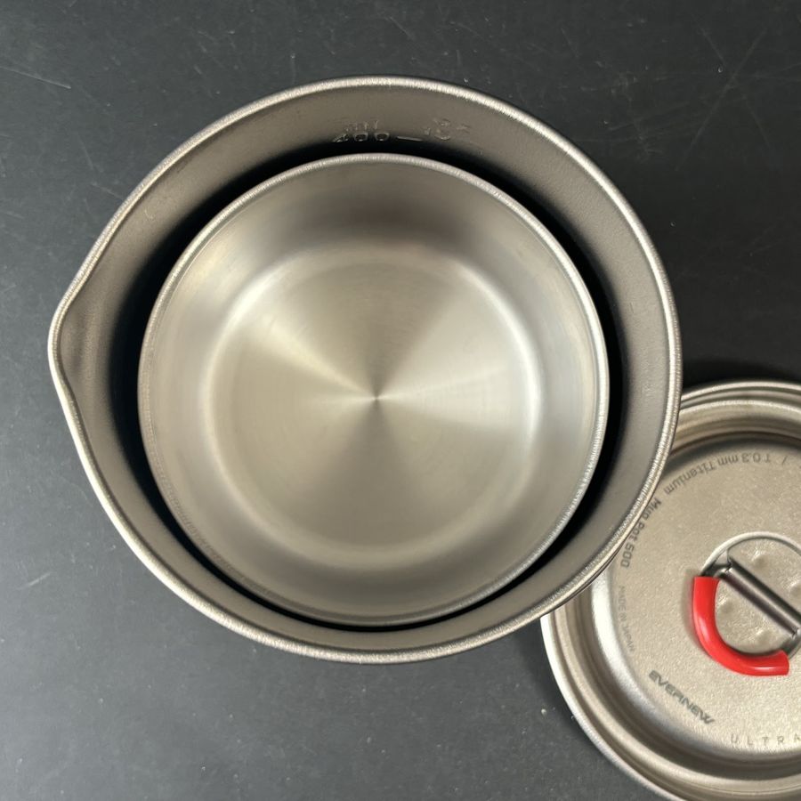 Ti Mug pot 500のスタッキング検証