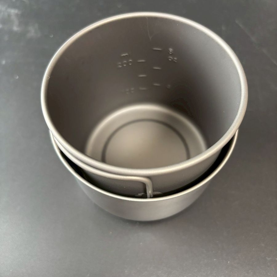 Titanium 375ml Cupのスタッキング検証