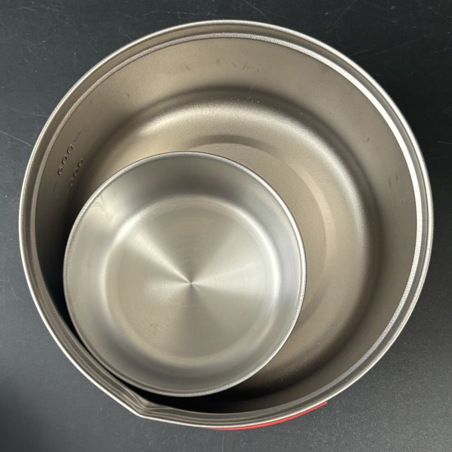 Ti U.L. Pot 900のスタッキング検証
