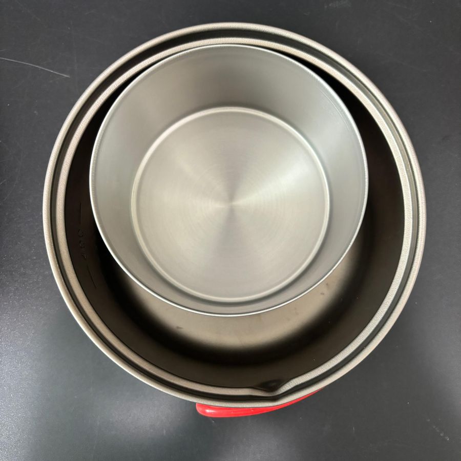 Ti U.L. Pot 600のスタッキング検証