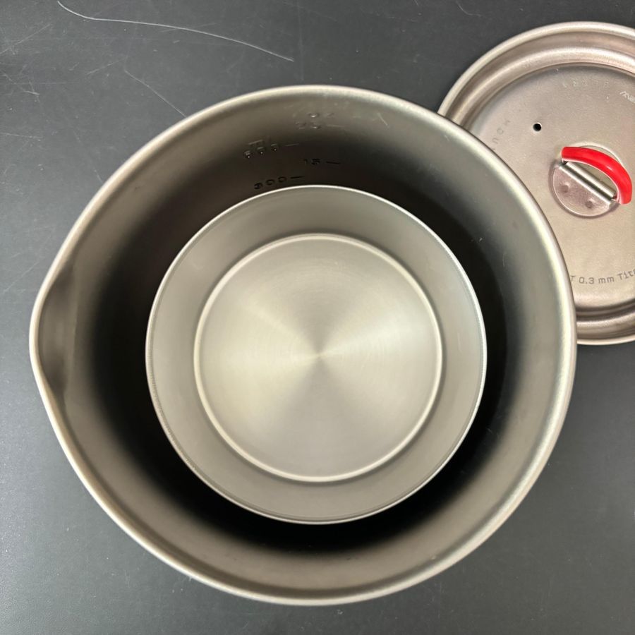 Ti Mug pot 900のスタッキング検証