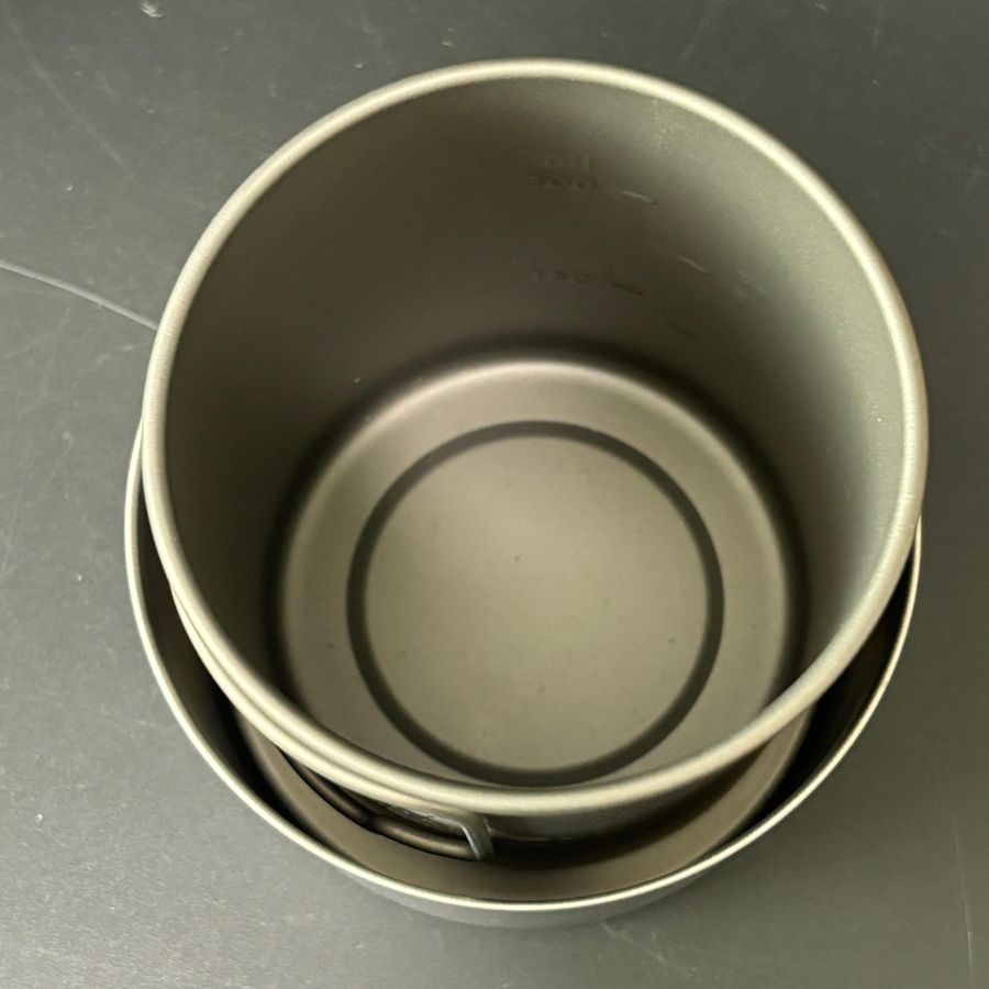 Titanium 450ml Cupのスタッキング検証